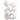 Shiny White Plastic Ball Ornaments (Box of 14)