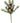 20" Green Glittered Pine w/ Red Foam Berries Spray