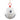 Oversized White Metal Jingle Bell Ornament - 20"