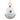 Oversized White Metal Jingle Bell Ornament - 20"