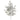 23.5" Silver Glittered Bay Leaf Spray