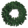 24-inch artificial Deluxe Windsor Pine Christmas wreath with lush evergreen branches for front doors, mantels, walls, and holiday decorating.