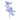 Blue & White Chinoiserie Magnolia Leaf Spray, 27"L