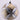 5" Floral Daisy Ball Ornament - Silver/Gold & Gold/Silver (Set of 2)