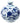 Small round ceramic vase with blue floral pattern and narrow neck, 3.25 inches tall