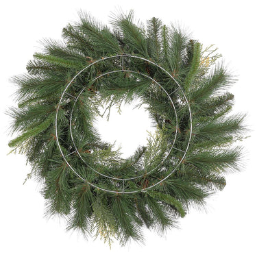 30" Pine Cone & Cedar Wreath