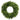 Green wreath on a white background