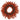 Back of 31-inch orange berry fall wreath showing the dark circular twig-style base and attached berry branches