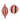 Red & White Striped Glass Ornaments, 4" & 5.25"H (Set of 2)