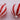 Red & White Striped Glass Ornaments, 4" & 5.25"H (Set of 2)