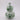 Ornate Green Floral Ceramic Vase 4"