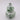 Ornate Green Floral Ceramic Vase 4"