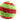 Red/Lime Swirl Ornament
