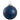 4" Blue Faceted Honeycomb Glass Ball Ornament