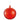 4" Red Swirl Glass Ornament