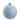 4-inch winter blue glittered Christmas ball ornament with silver cap