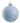 4-inch winter blue glittered Christmas ball ornament with silver cap