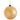 4" Gold Glitter Ornament (Plastic)