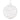 White spherical ornament with wavy white pattern