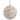 4" Shell Cord Ball Ornament