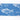 Blue ribbon with white fish patterns on a white background