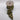 Faux wool plaid ribbon in lime green and cream, 4" x 10yd