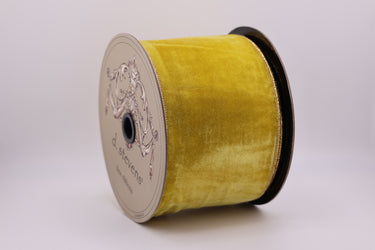 Golden Canary - Velvet/Metallic - Mustard - 4' x 10yds (d. stevens)