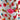 Burn Out Floral Velvet Ribbon - Hot Pink/Yellow/Teal/Blue - 4" x 10yds (d. stevens)