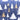 Ribbon with Christmas tree pattern on a blue background