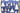 Ribbon with Christmas tree pattern on a blue background