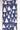 Ribbon with Gold and white Christmas tree pattern on a blue background