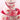 Pink & White Candy Cane Ribbon – Wool Embroidery - 4" x 5 Yards (d. stevens)