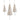 Shell Cord Tree Ornaments (Set of 3)