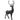 Majestic Black Reindeer Statue (52")