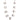 Six-foot Halloween garland with nine plush white ghosts featuring black eyes and mouths on a slim black cord