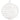 6" White Lines Glass Ornament