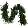 6-foot Real Touch garland featuring lifelike cedar, mixed pine, and juniper greenery for mantels, stair railings, and Christmas holiday décor.