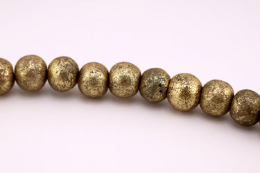 6' Wood Bead Garland - Antique Gold