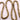 6' Wood Bead Garland - Antique Gold