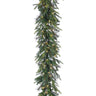 6-foot artificial Colorado mixed pine garland with 100 clear lights and lush green tips