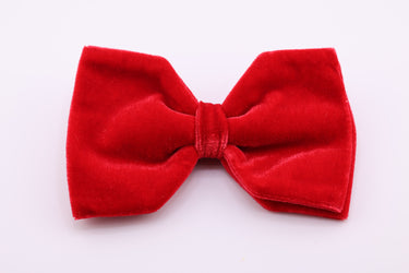 Velvet Bow w/ 6" Expandable Loop - Red (d. stevens)
