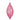 7" Pink Beaded Plastic Finial Ornament