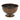 Antique Gold Ribbed Tin Compote