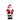 8" Classic Glass Santa Ornament