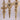 Shiny Gold Mercury Glass Finial Ornaments, 9.5" & 10" (Set of 3)