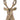 Shiny gold aluminum deer head wine bottle holder with textured detailing and branching antlers, measuring 9 inches high.