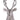 Silver aluminum deer head wine bottle holder with textured facial details and branching antlers, measuring 9 inches high.