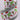 Grinch legs ribbon with black and white striped border on spool