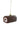 Cody Foster Chocolate Swiss Roll Ornament featuring a glossy glass chocolate snack cake roll with a white cream swirl center and gold hanging cap.