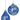 Crackled Blue Glass Ornament (Set of 2)